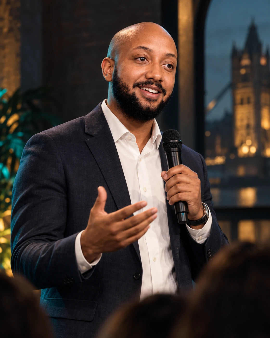 Wesley Walker speaking to founders at the October 2026 NEXTidal event.